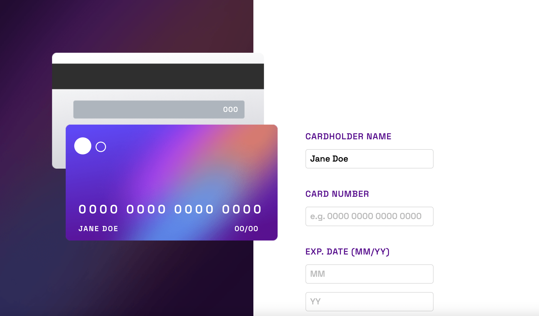 Interactive Credit Card Component - Kerry Clarke-Potter - Frontend ...